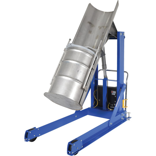 Portable Hydraulic Drum Dumper, For 30 - 55 US Gal. (25 - 45.8 Imperial Gal.) FMT Sales Ltd