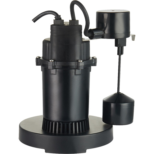 Thermoplastic Submersible Sump Pump, 2560 GPH, 115 V, 4.6 A, 1/3 HP FMT Sales Ltd