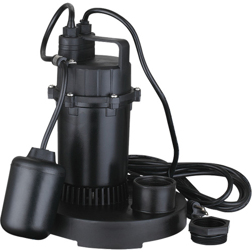 Thermoplastic Submersible Sump Pump, 2560 GPH, 115 V, 4.6 A, 1/3 HP FMT Sales Ltd