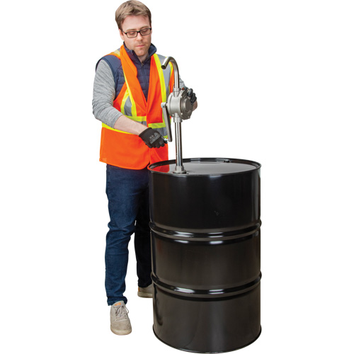 Pompe rotative pour baril, Acier inoxydable, Pour capacit&eacute; 55 gal., 12 oz/course FMT Sales Ltd