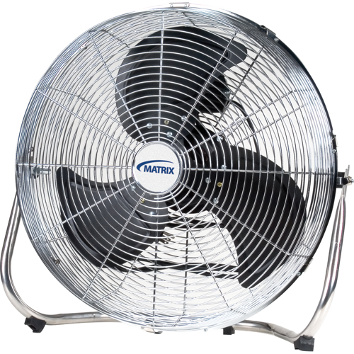 High-Velocity Floor Fan, Commercial, 3 Speed, 18" Diameter FMT Sales Ltd