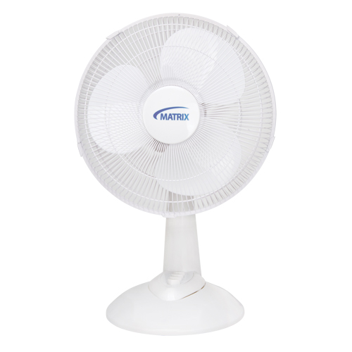 Oscillating Desk Fan with Push Buttons, 12" Diameter, 3 Speeds FMT Sales Ltd
