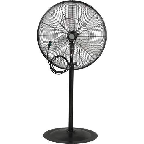 Waterproof Motor Misting & Oscillating Pedestal Fan, Heavy-Duty, 3 Speed, 30" Diameter FMT Sales Ltd