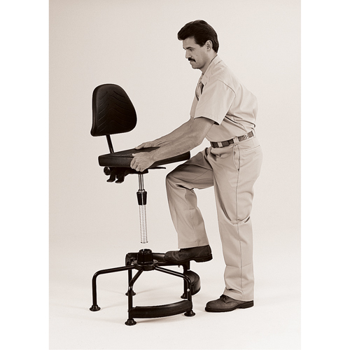 Industrial Stool, Stationary, Adjustable Height, 250 lbs. Capacity FMT Sales Ltd