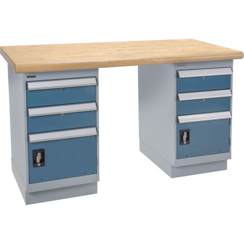 Pre-Designed Workbench, Dual Drawers, 2500 lbs. Cap., 72" W x 36" D, 34" H FMT Sales Ltd
