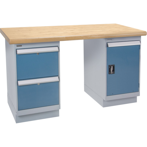 Heavy-Duty Workbench, Door & Drawers, 1500 lbs. Cap., 72" W x 36" D, 34" H FMT Sales Ltd