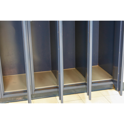 Locker Base Insert, Fits Locker Size 12" x 18", Dark Grey, Plastic FMT Sales Ltd
