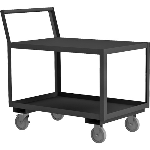 Chariot de service avec surface surbaiss&eacute;e, 2 niveaux, 30-1/4" la x 63" p x 37-1/2" h, 1200 lb Cap FMT Sales Ltd