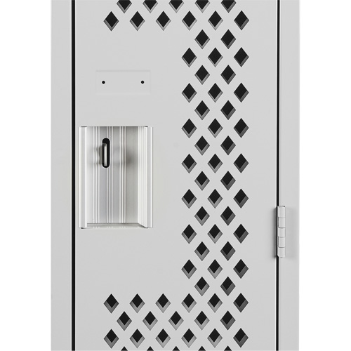 Clean Line Lockers, 12" x 15" x 72", Steel, Grey, Rivet (Assembled), Perforated FMT Sales Ltd