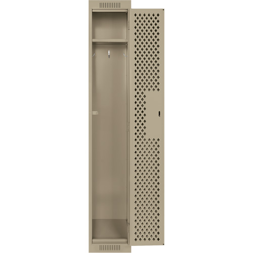 Clean Line Lockers, 12" x 12" x 72", Steel, Beige, Rivet (Assembled), Perforated FMT Sales Ltd