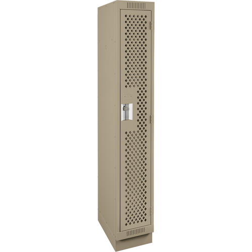 Casiers Clean Line, 12" x 12" x 76", Acier, Beige, Rivet (assembl&eacute;), Perfor&eacute; FMT Sales Ltd