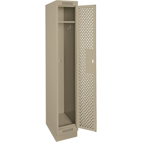 Casiers Clean Line, 12" x 12" x 76", Acier, Beige, Rivet (assembl&eacute;), Perfor&eacute; FMT Sales Ltd