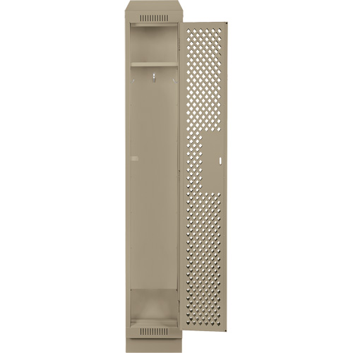 Clean Line Lockers, 12" x 12" x 82", Steel, Beige, Rivet (Assembled), Perforated FMT Sales Ltd