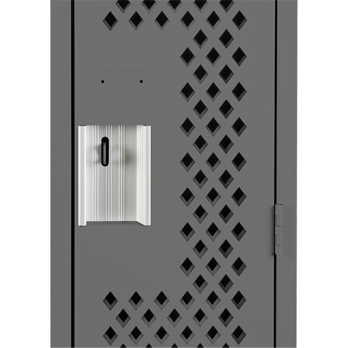 Clean Line Lockers, 12" x 12" x 72", Steel, Charcoal, Rivet (Assembled), Perforated FMT Sales Ltd