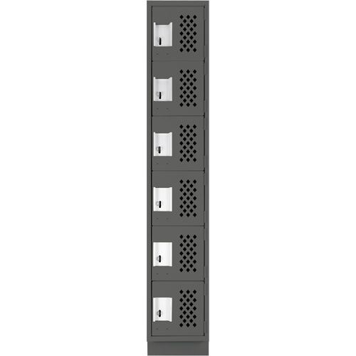 Petits casiers &eacute;conomiques assembl&eacute;s et perfor&eacute;s Clean Line, 6 niveaux, 18" x 72" x 12", Acier FMT Sales Ltd