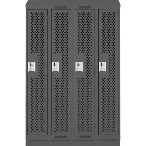 Casiers Clean Line, Bloc de 4, 48" x 12" x 82", Acier, Charbon, Rivet (assembl&eacute;), Perfor&eacute; FMT Sales Ltd
