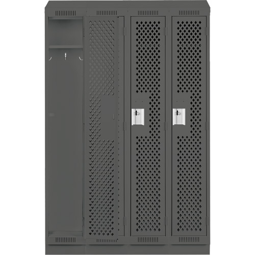 Casiers Clean Line, Bloc de 4, 48" x 12" x 82", Acier, Charbon, Rivet (assembl&eacute;), Perfor&eacute; FMT Sales Ltd