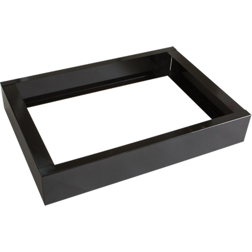 All-Welded Concorde - Heavy-Duty Lockers Recessed Base, 2 Banks, 4" H x 24" W x 17" D, Black, Steel FMT Sales Ltd