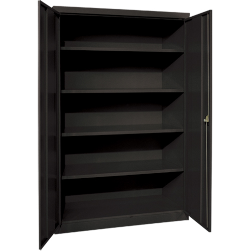 Armoires de rangement Hi-Boy profondes, Acier, 4 Tablettes, 72" h x 36" la x 24" P, Noir FMT Sales Ltd