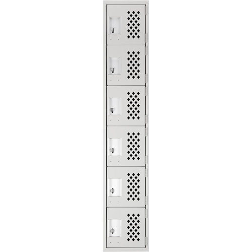 Clean Line Lockerettes, 6 -tier, 18" x 72" x 12", Steel FMT Sales Ltd