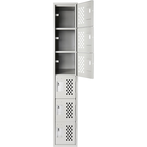Clean Line Lockerettes, 6 -tier, 18" x 72" x 12", Steel FMT Sales Ltd