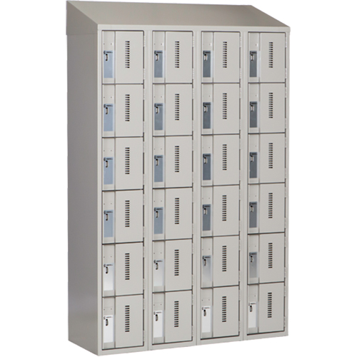 Casiers robustes Concorde, 6 niveaux, Bloc de 4, 48" x 18" x 78", Acier, Gris, Soud&eacute; (assembl&eacute;) FMT Sales Ltd