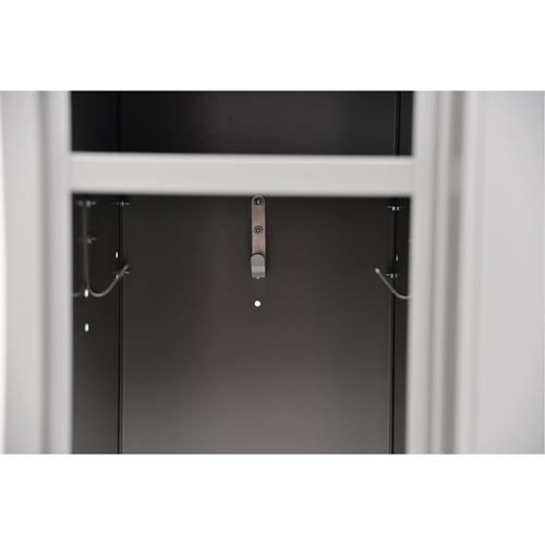 Casiers, 2 niveaux, Bloc de 3, 36" x 18" x 72", Acier, Gris, Rivet (assembl&eacute;) FMT Sales Ltd