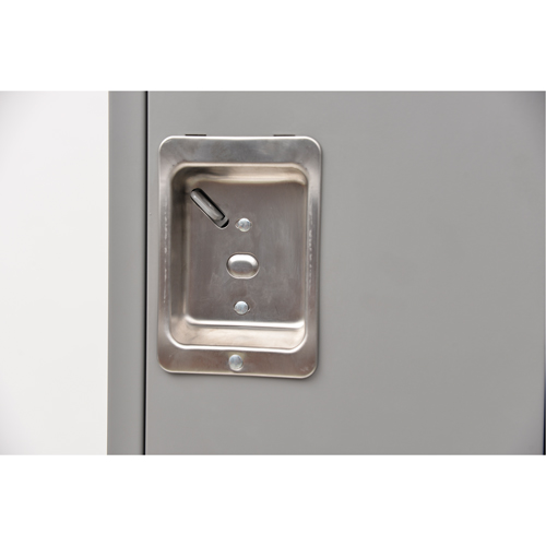 Casiers, 2 niveaux, Bloc de 3, 36" x 18" x 72", Acier, Gris, Rivet (assembl&eacute;) FMT Sales Ltd