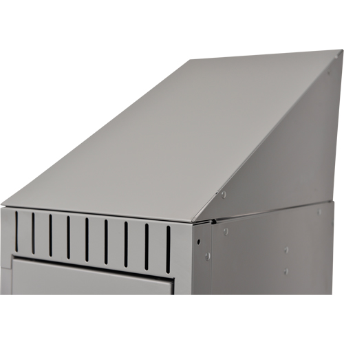 Slope Top, 1 Bank, 18" D x 12" W x 10" H, Grey, Steel FMT Sales Ltd