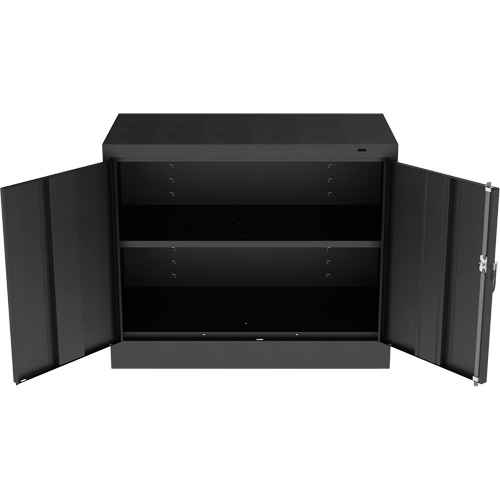 Armoire standard &agrave; hauteur de bureau, Acier, 30" h x 36" la x 18" P, Noir FMT Sales Ltd