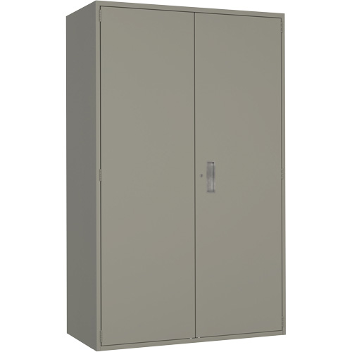 Armoire de rangement Hi-Boy tr&egrave;s large, Acier, 4 Tablettes, 72" h x 48" la x 24" P, Gris FMT Sales Ltd
