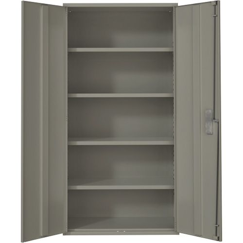 Hi-Boy Storage Cabinet, Steel, 4 Shelves, 72" H x 36" W x 18" D, Grey FMT Sales Ltd