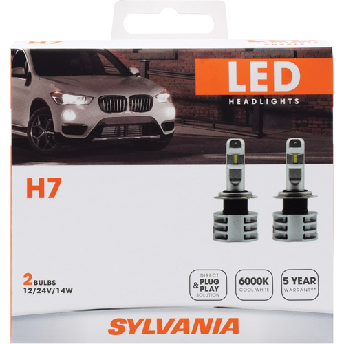 H7 Headlight Bulb, LED, 13.2 W/17 W, White FMT Sales Ltd