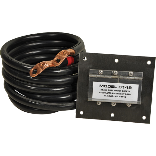 Panneau de douille polaris&eacute;e robuste en acier inoxydable &agrave; brancher, 1 AWG, C&acirc;ble 5' FMT Sales Ltd