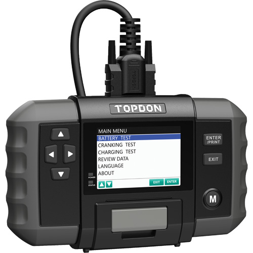 Testeur de batterie 12?V et de syst&egrave;mes 12?V/24?V BT600 avec imprimante int&eacute;gr&eacute;e FMT Sales Ltd