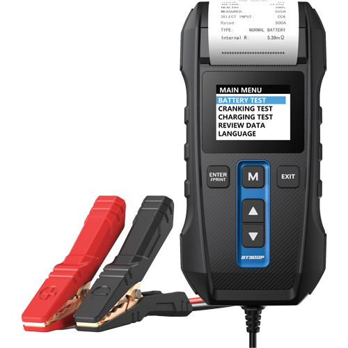 Testeur de batterie, de charge et de d&eacute;marrage BT300P avec imprimante FMT Sales Ltd