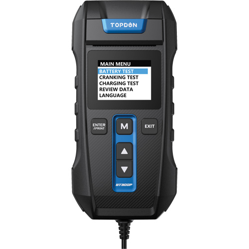 Testeur de batterie, de charge et de d&eacute;marrage BT300P avec imprimante FMT Sales Ltd