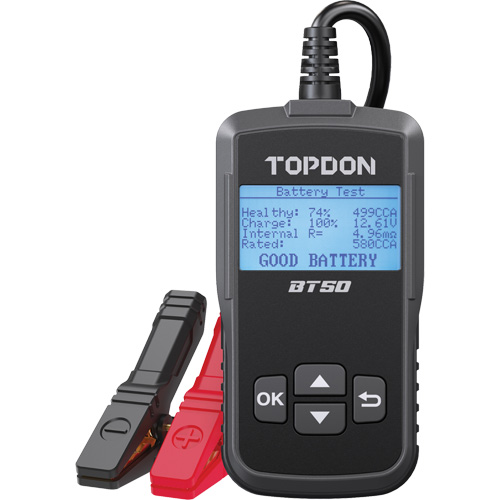 Testeur de batterie, de charge et de d&eacute;marrage BT50 avec imprimante FMT Sales Ltd