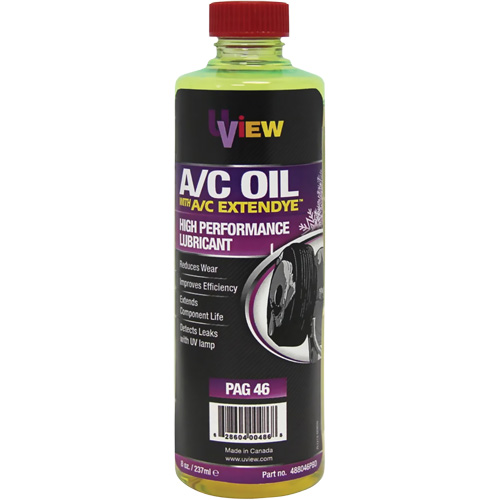 Huile PAG 46 avec ExtenDye pour syst&egrave;me de climatisation, 237 ml, Bouteille FMT Sales Ltd