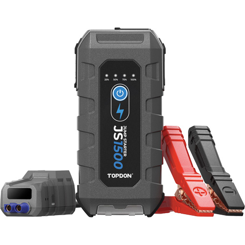 D&eacute;marreur d'appoint, survolteur, banque d'alimentation et lampe de poche JumpSurge1500 FMT Sales Ltd