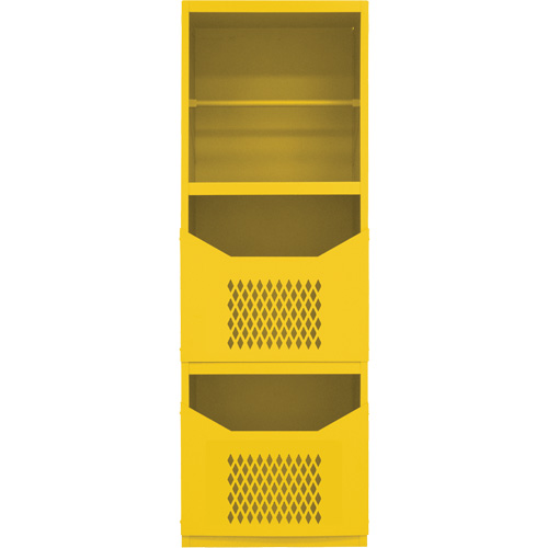 Spill Control Cabinet, 1 Shelves, 72" H x 24" W x 24" D, Steel, Yellow FMT Sales Ltd