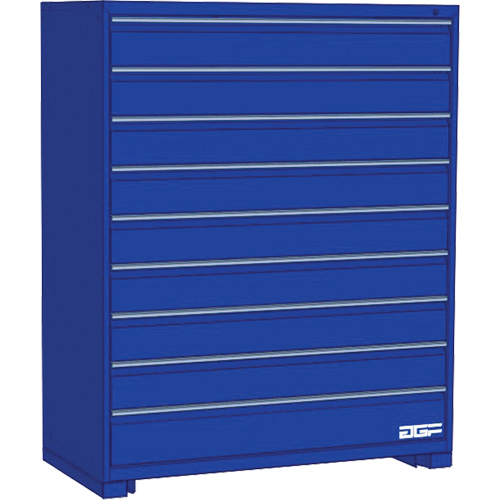 Armoire &agrave; tiroirs modulaire, 9 tiroirs, 36" la x 28" p x 60" h, Bleu FMT Sales Ltd
