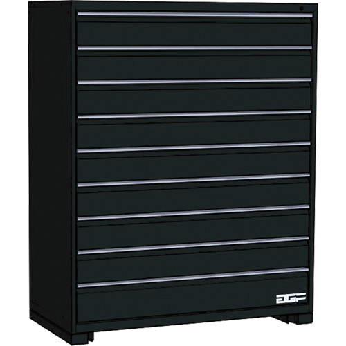 Armoire &agrave; tiroirs modulaire, 9 tiroirs, 36" la x 24" p x 60" h, Noir FMT Sales Ltd