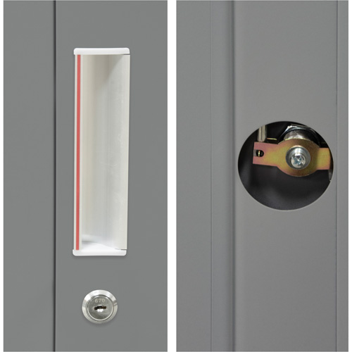 Hi-Boy Storage Cabinet, Steel, 4 Shelves, 72" H x 36" W x 18" D, Grey FMT Sales Ltd