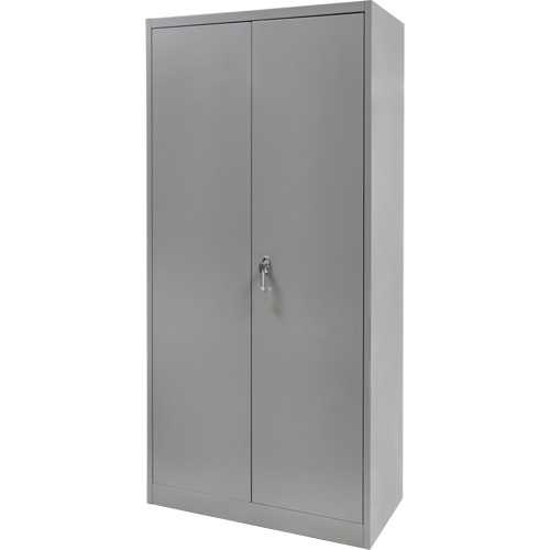 Wardrobe Storage Cabinet, Steel, 36" W x 18" D x 72" H, Grey FMT Sales Ltd
