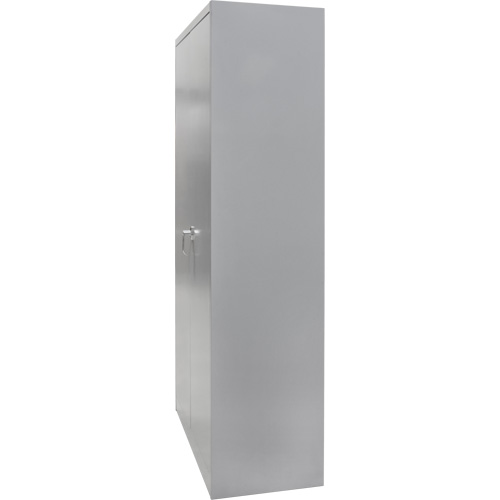 Wardrobe Storage Cabinet, Steel, 36" W x 18" D x 72" H, Grey FMT Sales Ltd