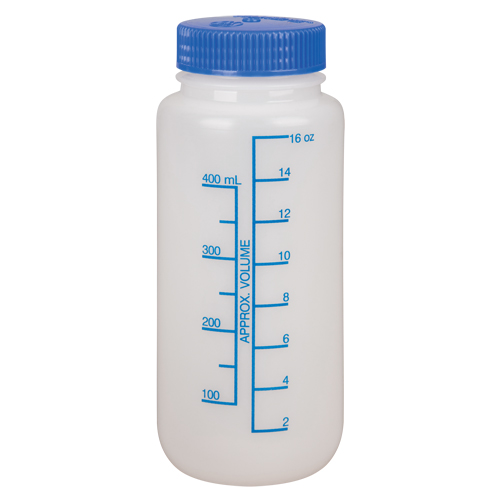 Bouteilles &agrave; large ouverture, Ronde, 16 oz, Plastique FMT Sales Ltd