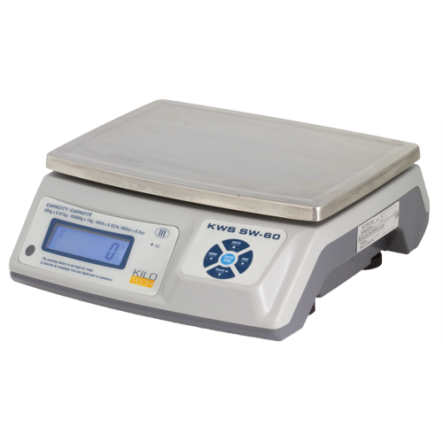 Electronic Digital Weighing Scales, 60 lbs. / 30 kg Cap., 0.01 kg/10 g/0.02 lbs./0.5 oz. Graduations FMT Sales Ltd
