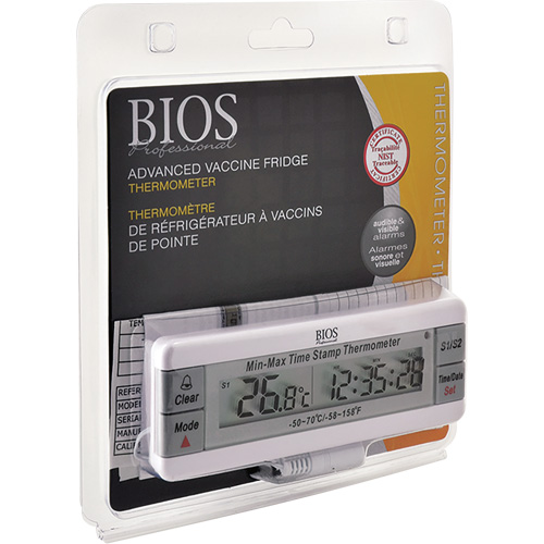 Vaccine Thermometer, Contact, Digital, -50-70°F (-58-158°C) FMT Sales Ltd