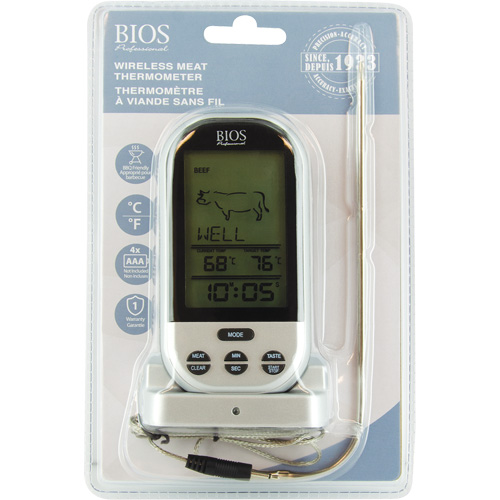 Wireless Meat & Poultry Thermometer, Contact, Digital, 32-482°F (0-250°C) FMT Sales Ltd